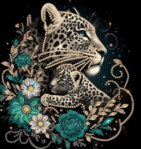 Leopardid 30x30 cm (25x25)