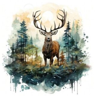 Hirv 30x30 cm (25x25)