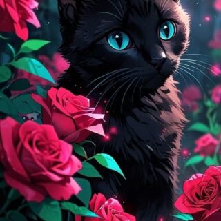 TELLIMISEGA! Must Kass 50x80 cm