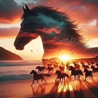 Hobused 40x40 cm (35x35)