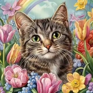 Kass&Vikerkaar 30x40 cm (25x35)