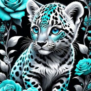 Leopard 30x40 cm (25x35)