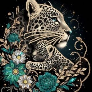 Leopardid 30x30 cm (25x25)