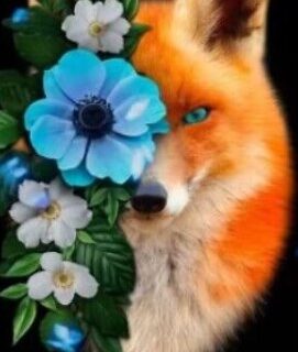 Lilledega rebane 30x40 cm (25x35)