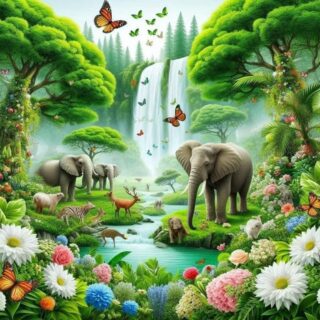 TELLIMISEGA! Looduses loomad 60x60 cm