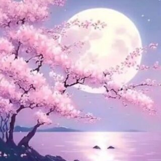 Roosad õied 30x40 cm (25x35)