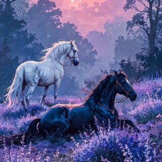 TELLIMISEGA! Hobused 100x50 cm