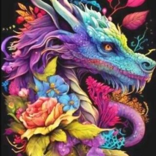 Draakon 30x40 cm (25x35)