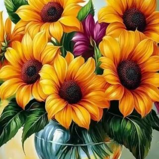 Päevalilled 30x40 cm (25x35)