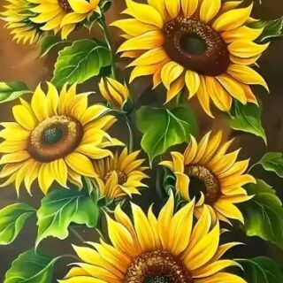 Päevalilled 30x40 cm (25x35)