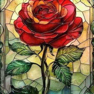 Punane Roos 30x40 cm (25x35)