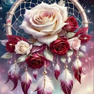 Unenäopüüdja roosidega 30x40 cm (25x35)