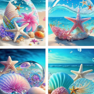 4 pildid merekarbid komplektis 30x40 cm