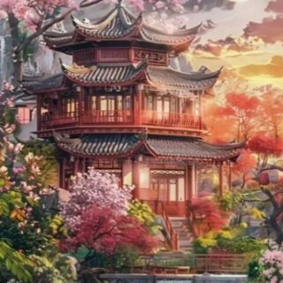 Jaapanimaja 30x40 cm (25x35)