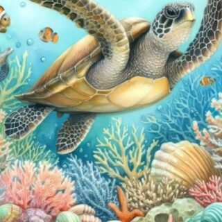 Kilpkonn 30x40 cm (25x35)