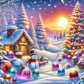 Talvine pilt 30x30 cm (25x25)