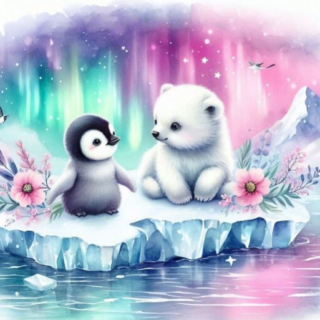 Jääkaru&Pingviin 30x30 cm (25x25)