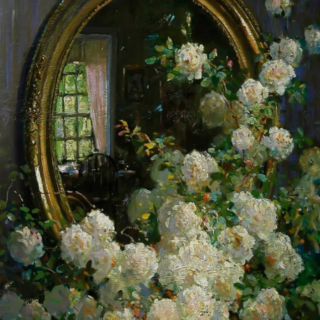 Valged Lilled 30x40 cm (25x35)