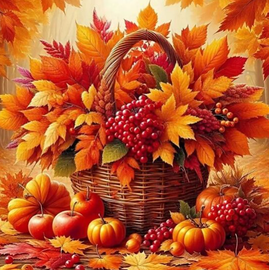 Sügislehed 30x30 cm (25x25)