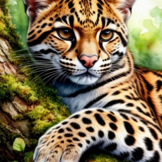 Leopard 30x40 cm (25x35)