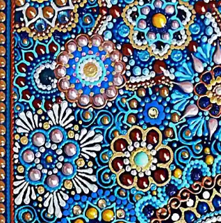 JoonistusMärkmik sinine mandala