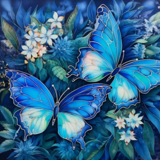 Liblikad 40x40 cm (35x35)